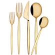 Çəngəl qaşıq bıçaq dəsti Korkmaz Milena 30 parça A2208-1 Gold