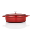 Кастрюля Schafer Guss Chef Döküm Basık 2 предмета Красный 8699131782255