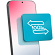 Передача данных на смартфон (100 ГБ+)