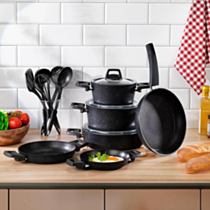 Qazan dəsti Schafer Black Stone 14 parça 8699131853764