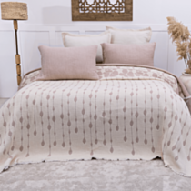 Yataq örtüyü Şahəsər Müslin Sole CK Bej