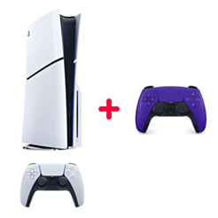 Игровая приставка PlayStation 5 Slim 1 TB 1000049742 + DualSense Galactic Purple