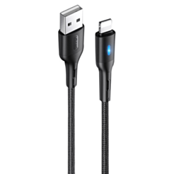 Кабель Usams US-SJ425 USB Type-A to Lightning 1.2 м SJ425USB01 Black