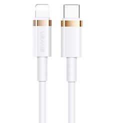 Кабель Usams US-SJ484 U63 USB Type-C to Lightning 1.2 м SJ484USB02 White