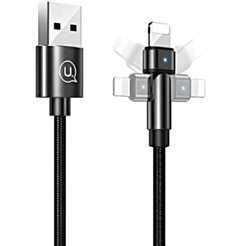 Кабель Usams US-SJ476 U60 USB Type-A to Lightning 1 м SJ476USB01 Black