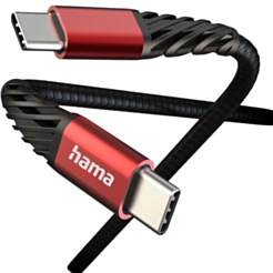 Кабель Hama USB Type-C to USB Type-C 1.5 м 201542 Black, Red