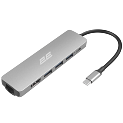 Ötürücü 2E Hub USB-C 6in1 2EW-2684 Silver
