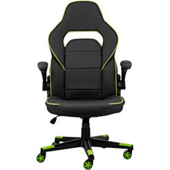 Gaming Chair 2E Hebi Black-Green 2E-GC-HEB-BK