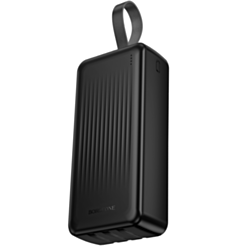 Power Bank Borofone Clever BJ79B 30000 мАч Integrated Cable Black