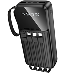 Power Bank Borofone BJ76A 20000 мАч Integrated Cable Black