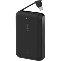 Power Bank Belkin 10000 мАч PD20W Integrated USB-C  BPB021HQBK Black