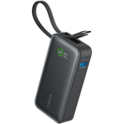 Power Bank Anker Nano 10000 mAh 30W Built-In USB Type-C Cable A1259H11 Black