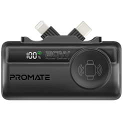 Power Bank Promate PowerUp-Trio 5000 мАч Black