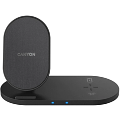 Canyon Wireless Charger WS-202 2in1 Black CNS-WCS202B