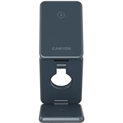 Simsiz enerji toplama cihazı Canyon Foldable 15W 3in1 CNS-WCS309M Dark Gray