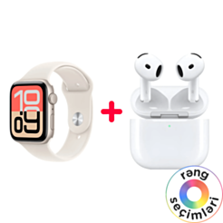 Apple AirPods 4 + Apple Watch SE 3 40mm Starlight W/Starlight Sport Band S/M MEH34RK/A