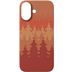 Qoruyucu örtük Comma iPhone 17 Woven Series Magnetic 6942297136816 Pinery Forest