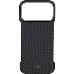 Qoruyucu örtük Magssory iPhone 17 Pro Max Aramid Zero CFB048 Black