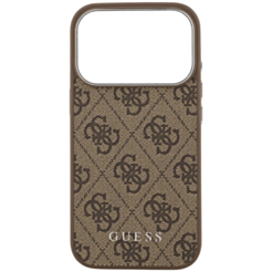 Защитный чехол Guess iPhone 17 Pro GUHMP17LP4GSSMCW Brown