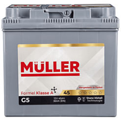 Avtomobil üçün akkumulyator Müller 45 AH-360 SAE
