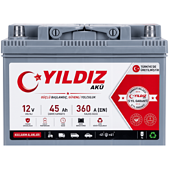 Avtomobil üçün akkumulyator Yıldız 45AH-360 SAE