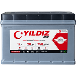 Avtomobil üçün akkumulyator Yıldız 90AH-750 SAE