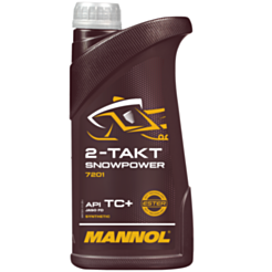Qar motosikletləri üçün yağ Mannol 2-Takt Snowpower 7201 1 lt