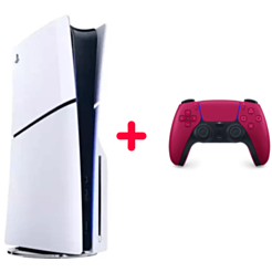 Игровая приставка PlayStation 5 Slim 1 TB 1000049742 + DualSense Cosmic Red