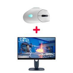 Monitor Dell Alienware 25 AW2525HM + Gaming mouse Dell Alienware AW620M Lunar Night