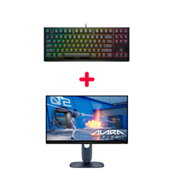Monitor Dell Alienware 25 AW2525HM + Oyun klaviaturası Dell Alienware AW420K Qwerty