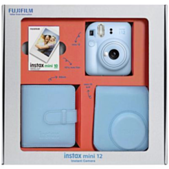 Fujifilm Instax Mini 12 Pastel Blue Bundle Box