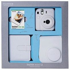 Fujifilm Instax Mini 12 Clay White Bundle Box