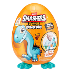 Zuru S001-Smashers Junior-Dino Dig-Series 1 Large Egg, 4Pcs, No inner, STD Color Assortment 193052057457