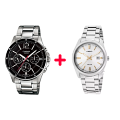 Часы Casio MTP-1302D-7A2VDF + Casio MTP-1374D-1AVDF