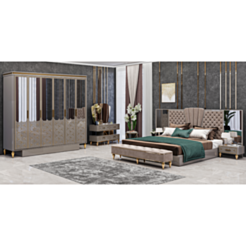 Yataq dəsti Mirvana Adella boz (V)