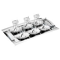 Чайный набор Schafer Allure 19 предметов 8699131906712 (Серебристый)