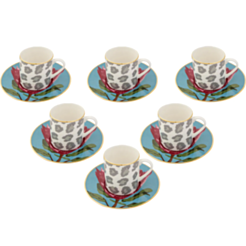 Qəhvə üçün fincan dəsti Porland Africa 6 parça 04ALM005866