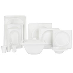 Serviz dəsti Schafer Blanc Bone 60 parça Gümüşü 8699131787014