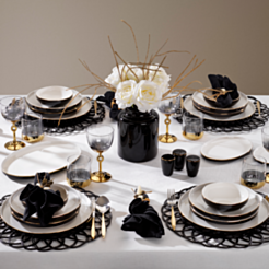 Столовый сервиз Schafer Adel 56 предметов Черный 8699131784273