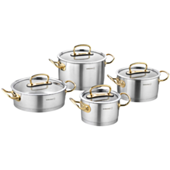 Qazan dəsti Korkmaz Proline 8 parça Gold A1148