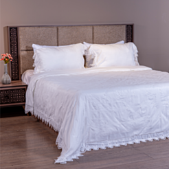 Tekstil yataq dəsti Cehizçi Laura Grand PQ-23 Ağ