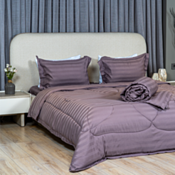 Одеяло + комплект постельного белья Cehizçi Laura Grand (H-4) Темно-фиолетовый