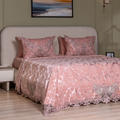 Покрывало Cehizçi Laura Grand EM-1 Темно розовый