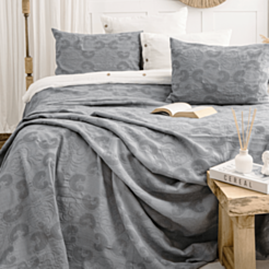 Покрывало Şahəsər İtalo CK Темно-серый