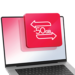 Передача данных на ноутбук (-50GB)