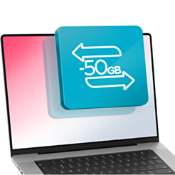 Передача данных на ноутбук (-50GB)