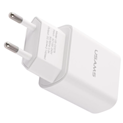 Adapter Usams T21 + U-Turn Lightning White T21OCLN01