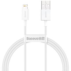 Кабель Baseus Superior 2.4A Lightning 1 м White CALYS-A02