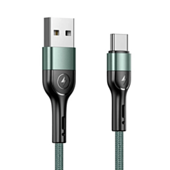 Кабель Usams US-SJ448 U5 Lightning 1 м Green