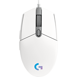 Gaming Mouse Logitech G203 Lightsync Corded White